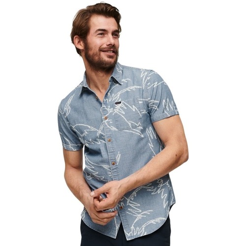 Superdry - Chemise à manches courtesVintage Loom Azul