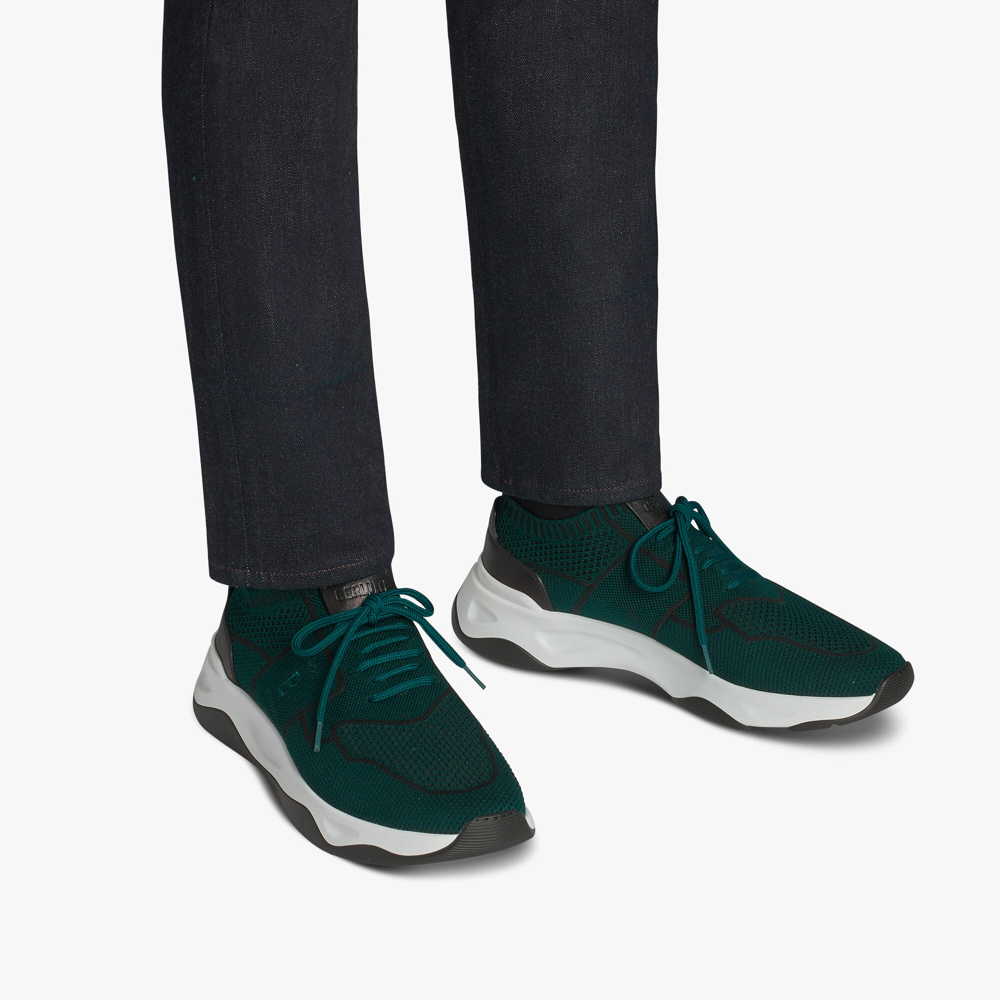 Sneaker Shadow En Maille Et Cuir