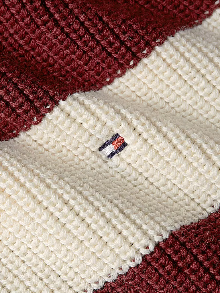 TOMMY HILFIGER Pullover dunkelrot