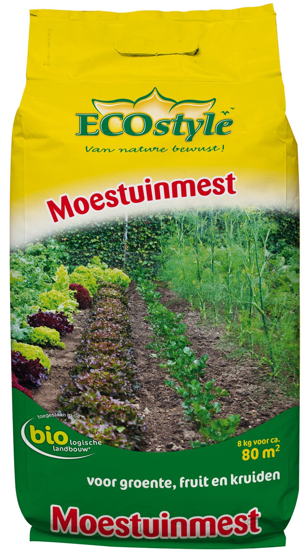 ECOstyle Biologische Moestuinmest - Moestuinmeststof - 80 m2 - 8 Kilogram
