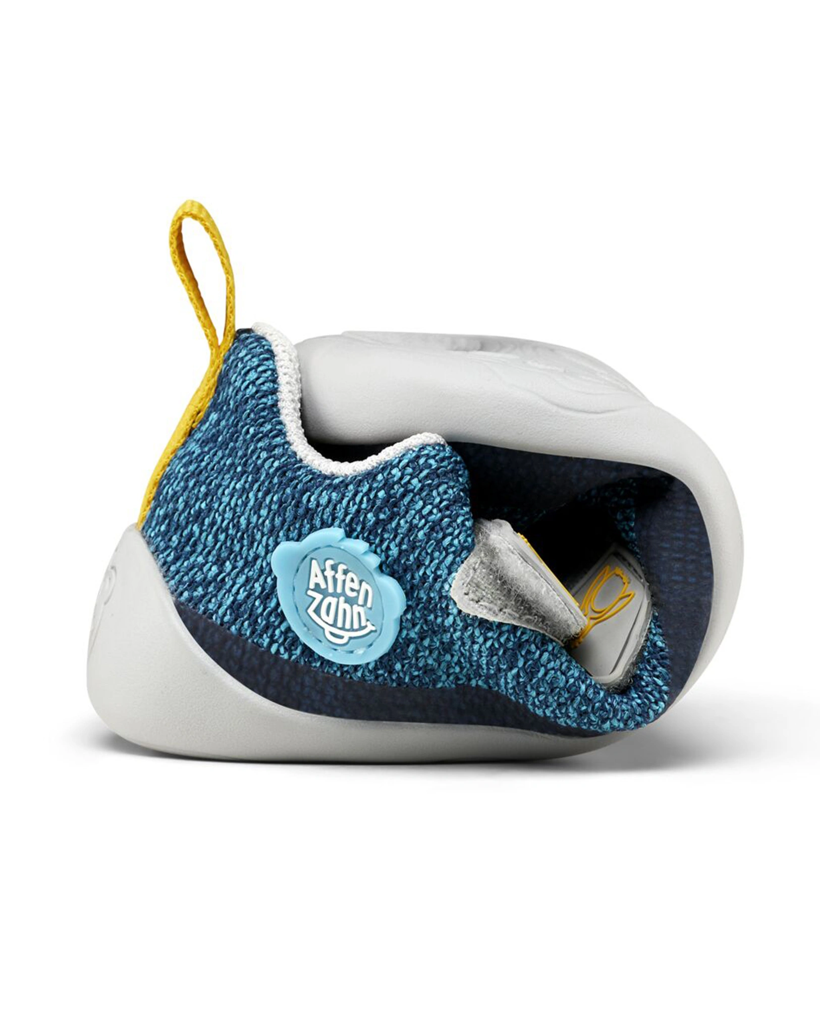 Strick-Halbschuhe HAPPY PENGUIN in blau