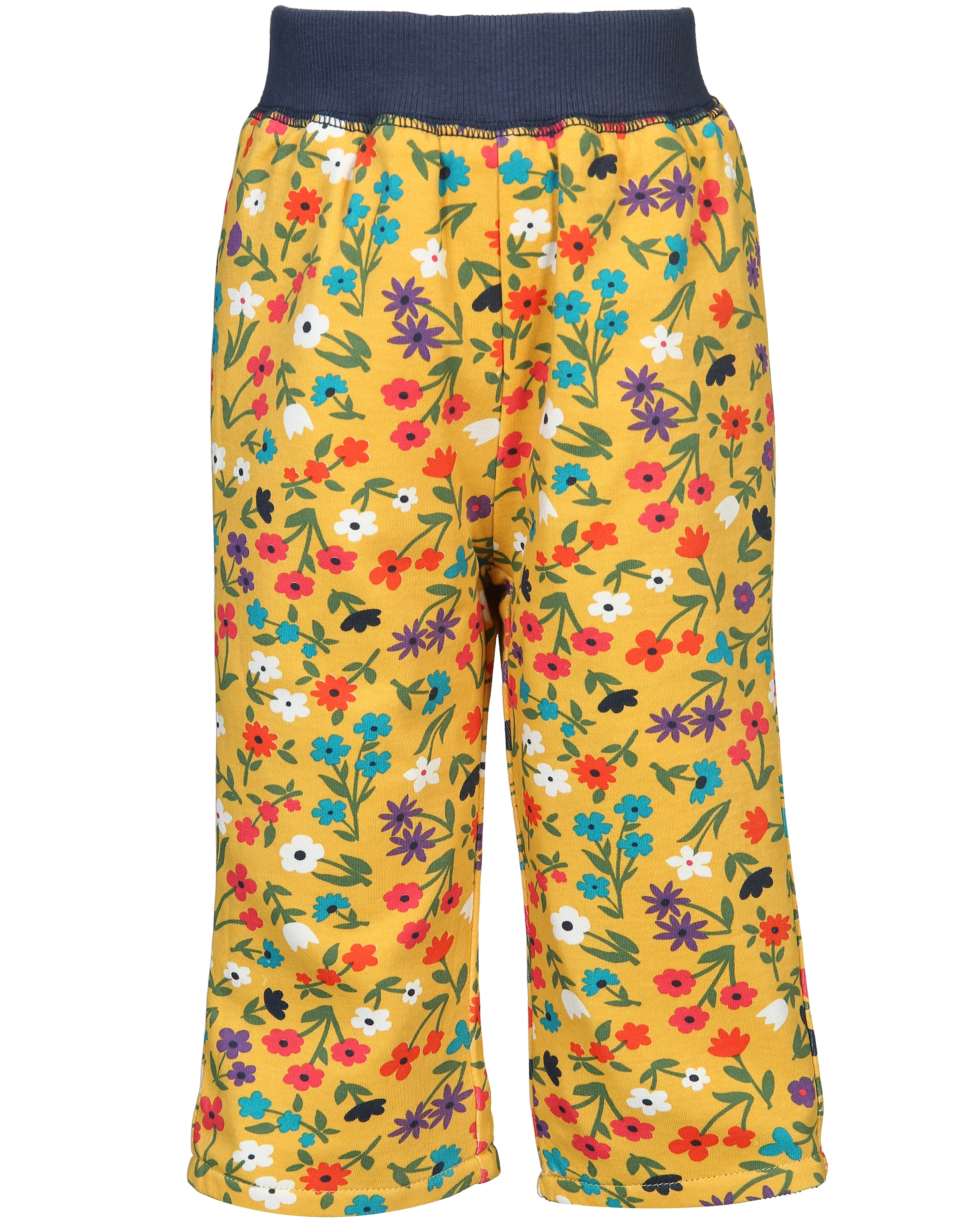 Cordhose WILD FLOWERS zum Wenden in blue
