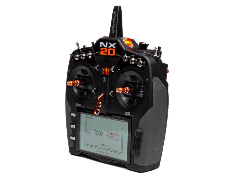 Spektrum Fernsteuerung NX20 DSMX 20-Kanal (nur Sender) Professioneller 20 Kanal Sender für Flugmodelle