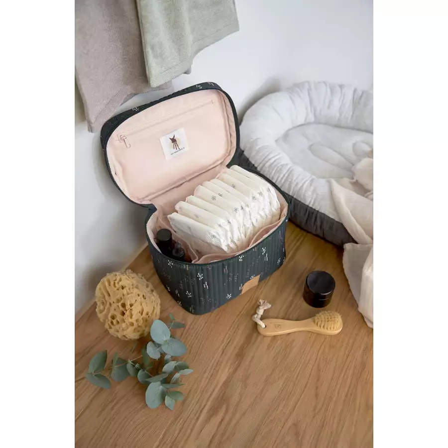 LÄSSIG Wickeltisch Organizer Nursery Caddy To Go Blobs forest