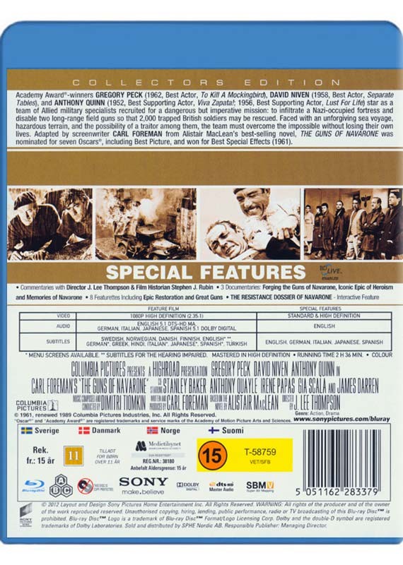 Navarones kanoner (Blu-Ray)
