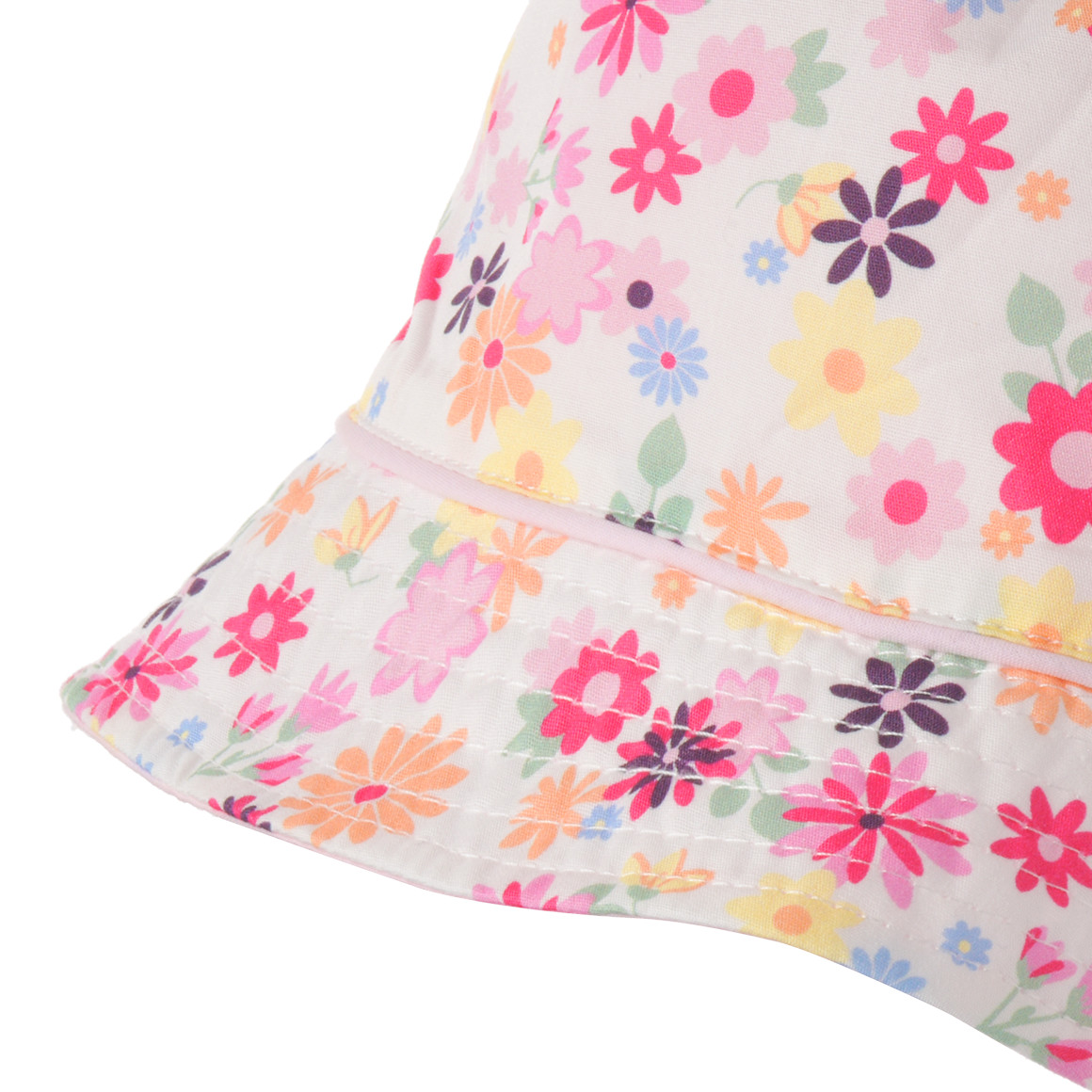 Topomini Baby Hut mit Blümchen-Print weiss / bunt