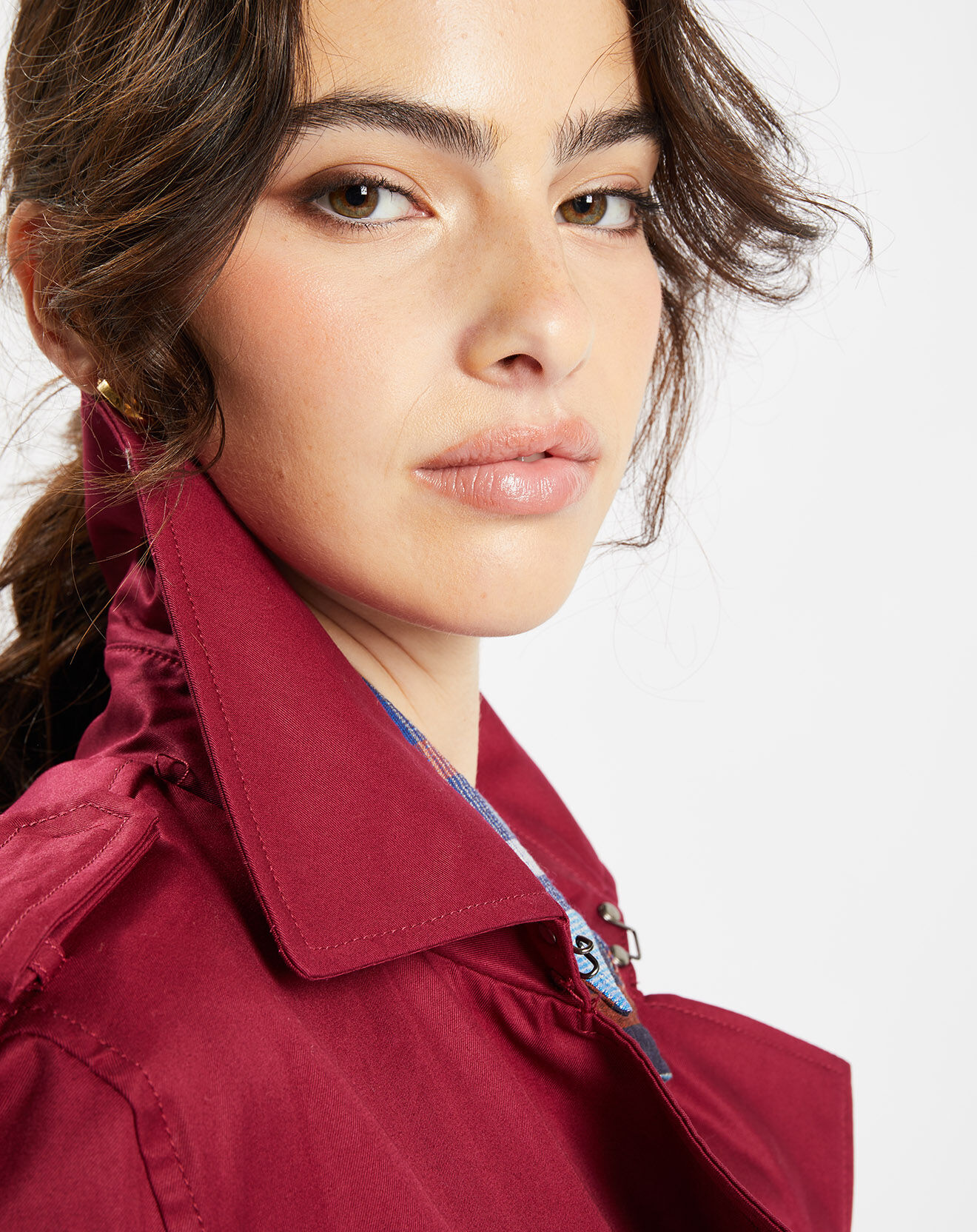Jodhpur Imperméable trench Paxi Maxi rouge foncé