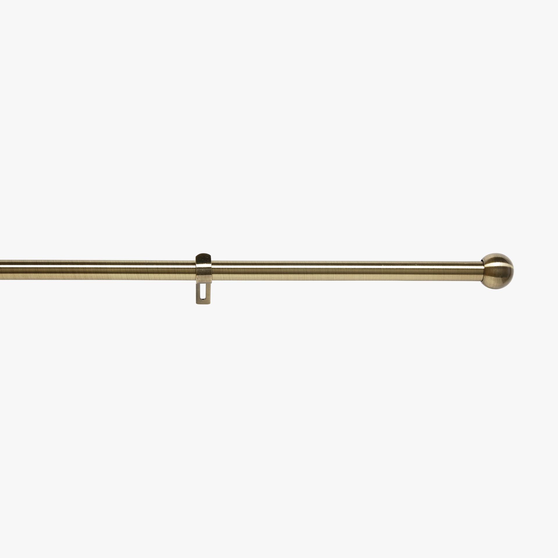 Gardinstangsett 16/19mm messing - 90-160cm