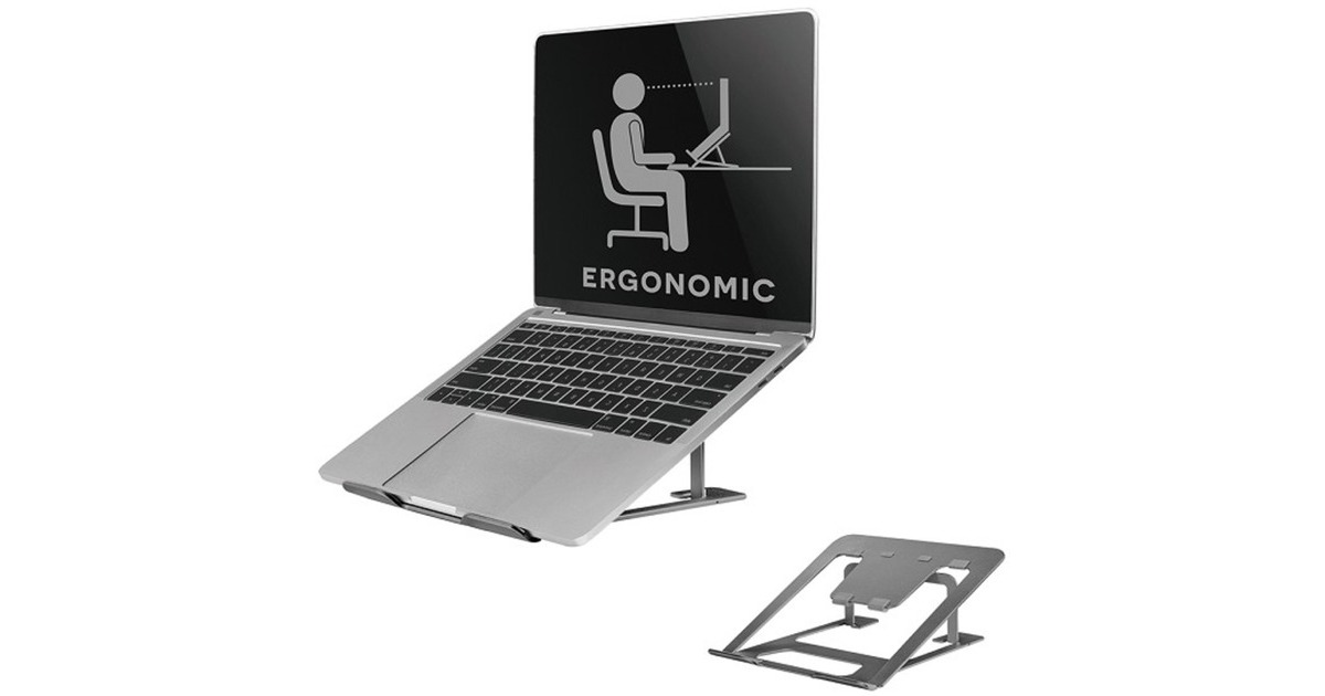 NeomountsNSLS085GREY opvouwbare laptop standaard  (Grijs)