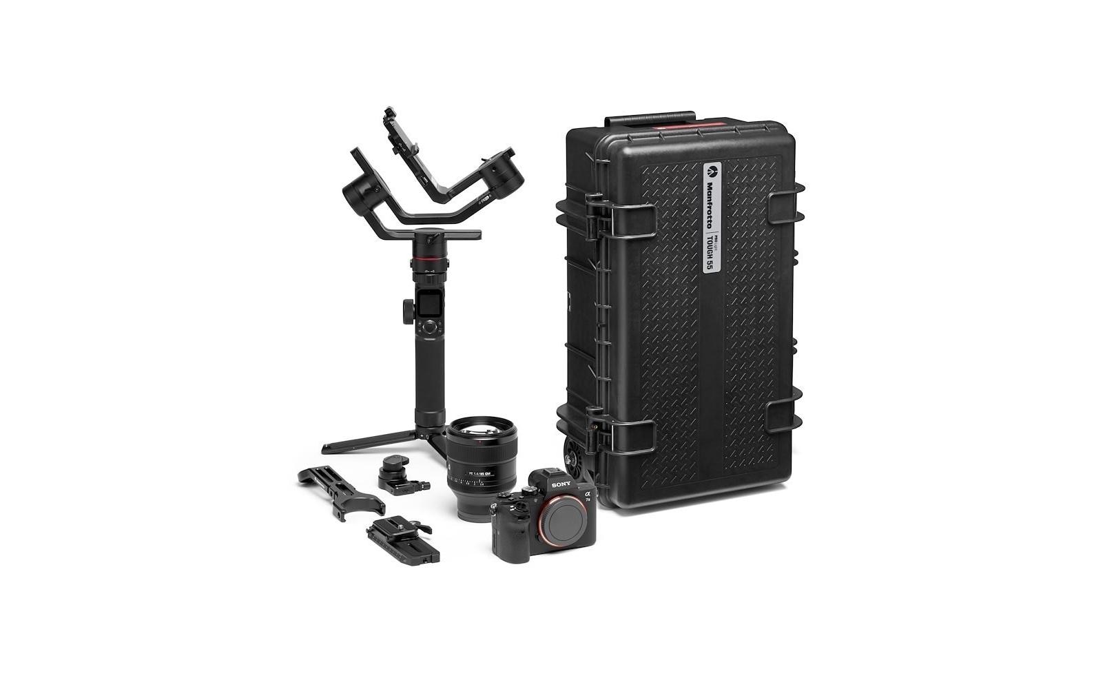 Koffer PRO Light Tough TH-55 Schwarz<br>Strapazierfähiger, leichter Schalenkoffer