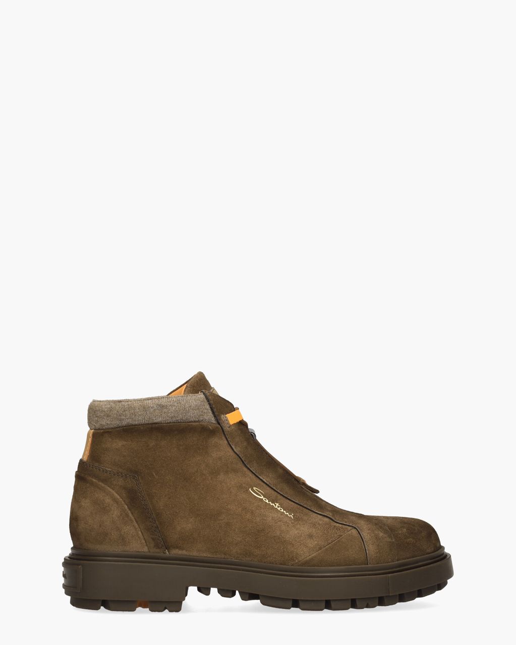 Santoni 18972 Bruin Heren Veterboots
