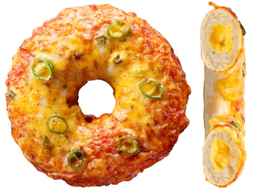 Gefüllter Pizza-Donut Cheddar-Jalapeno