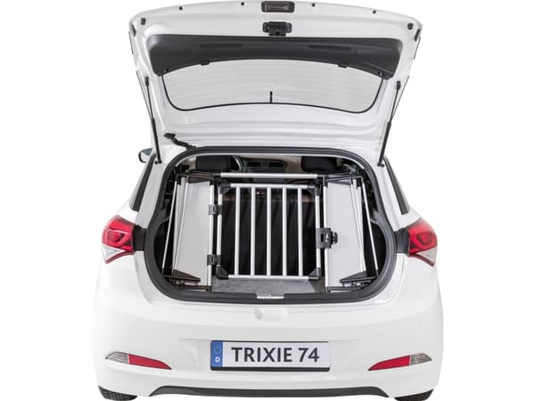 Trixie Universal Rear Sikkerhedsgit. t. bil, 94–114x69 cm,sølv/sort