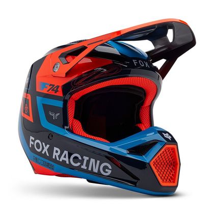 Casque cross Fox V1 RACE SPEC 2025 - Bleu / Rouge