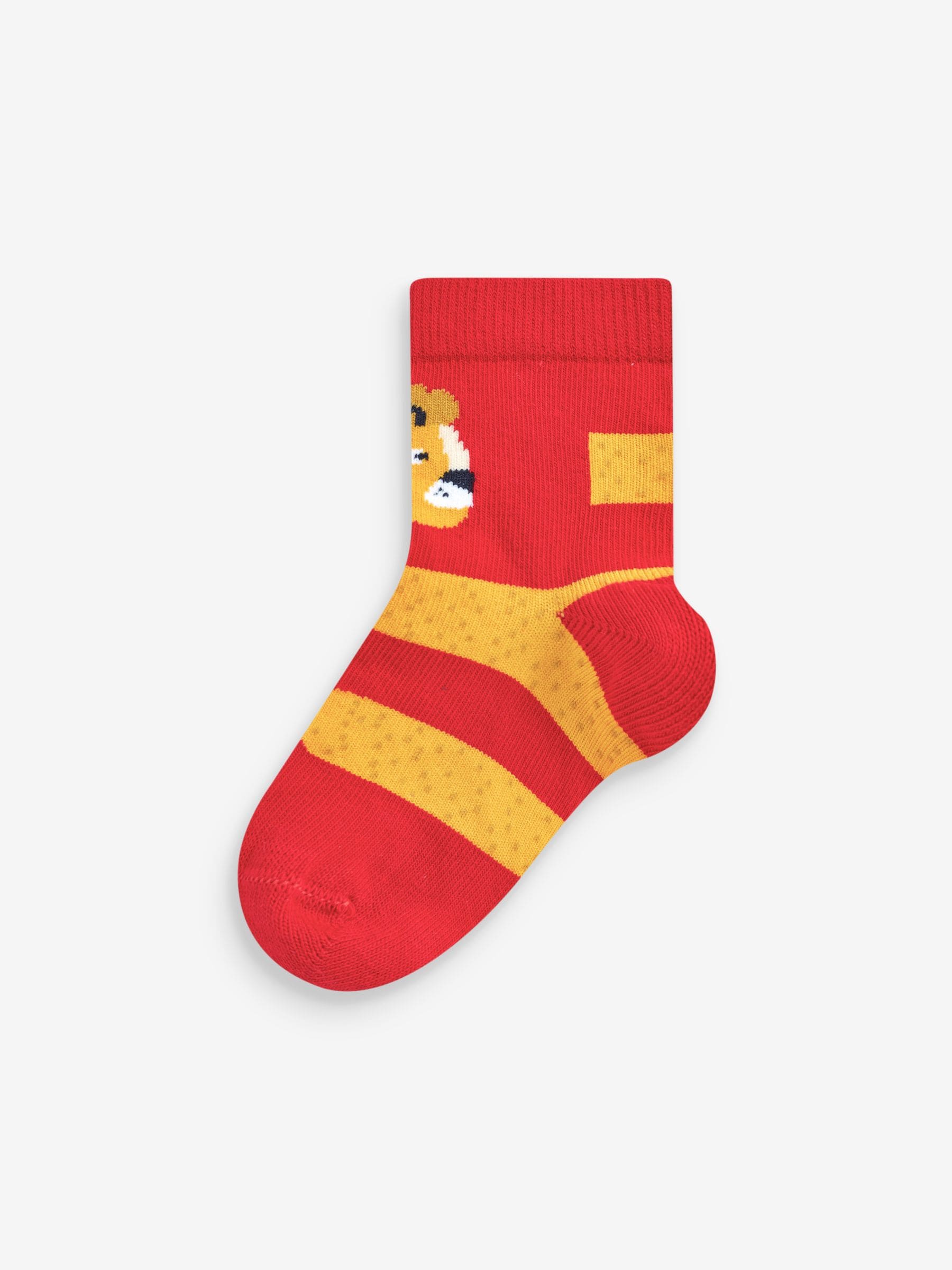 Rood/blauw/groen met dierenprint - Verpakking van 7 paar sokken met hoog aandeel katoen