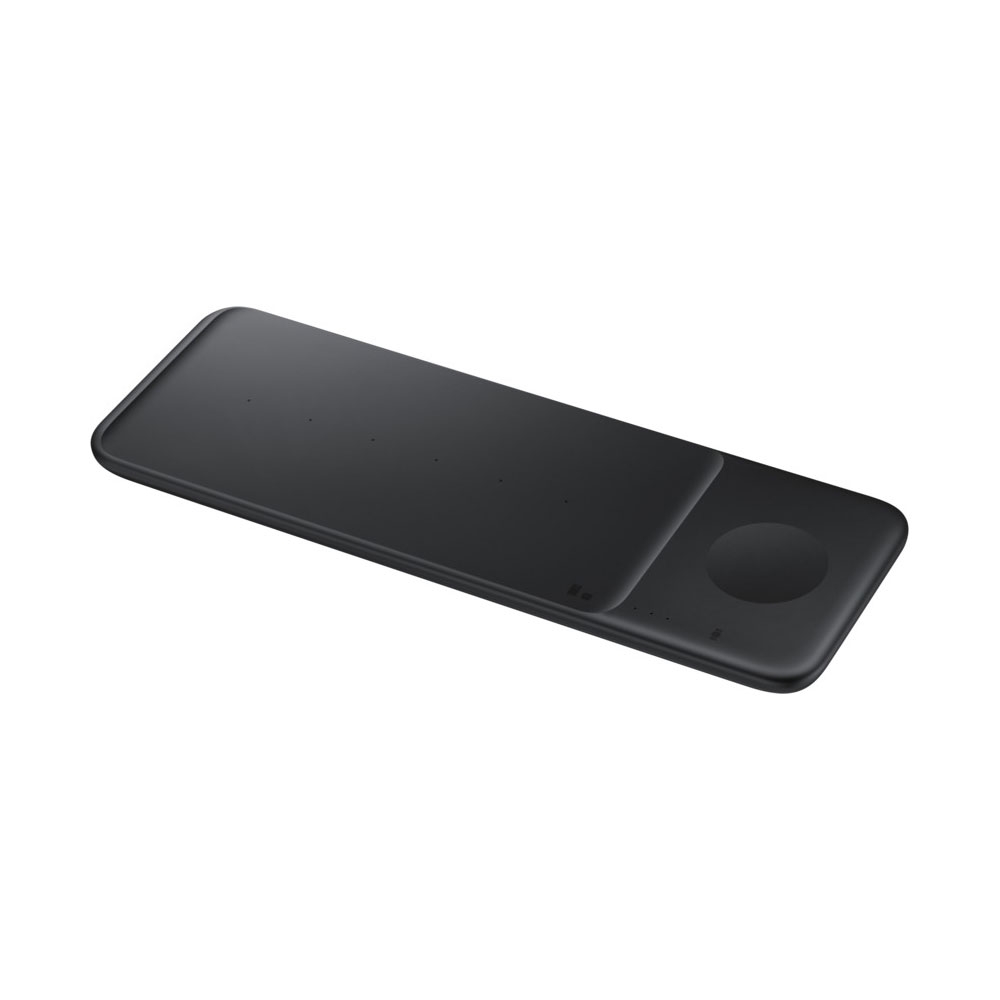 (9W) 3in1 Qi Wireless Trio Charging Pad Galaxy Watch / Smartphone / Buds Fast Charge   25W USB C Ladegerät (EP-P6300TBEGEU) - Schwarz