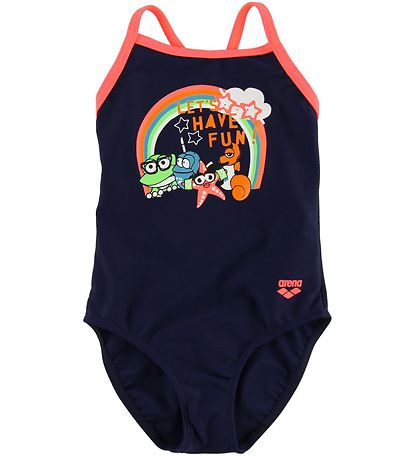 Arena Bådedragt - AWT - Navy m. Print