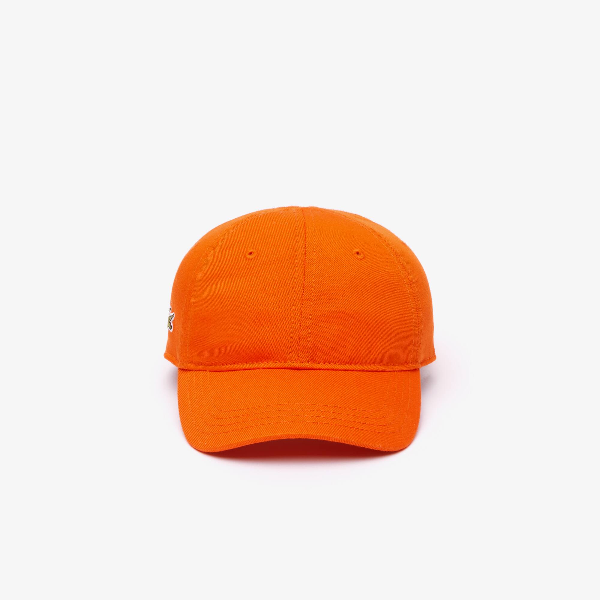 Einfarbige Schirmmütze aus Gabardine Caps & Hüte - Orange - Lacoste - Kinder