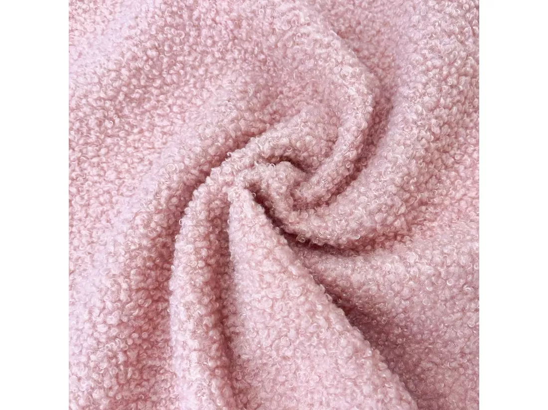Banc de rangement 120x40x40 cm - en tissu peluche - Rose