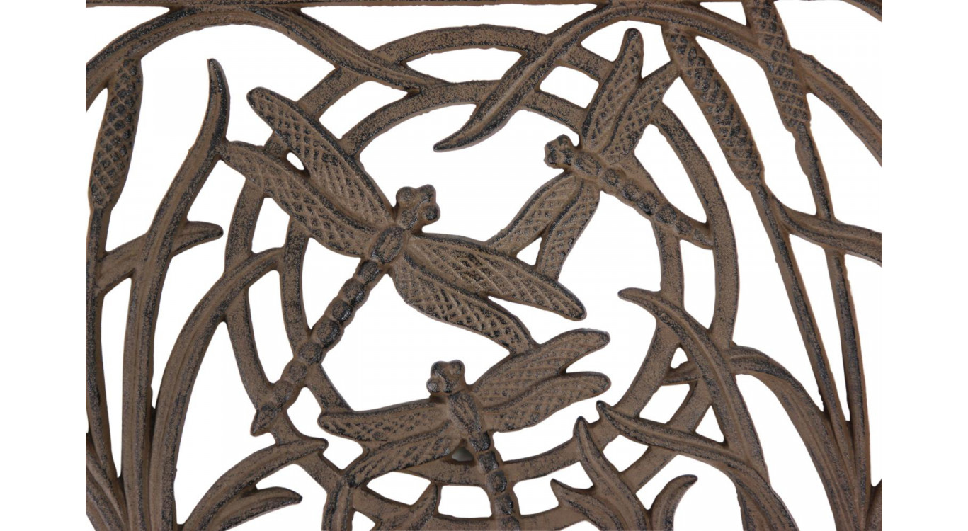 Paillasson rectangulaire fonte marron 59x2x37cm