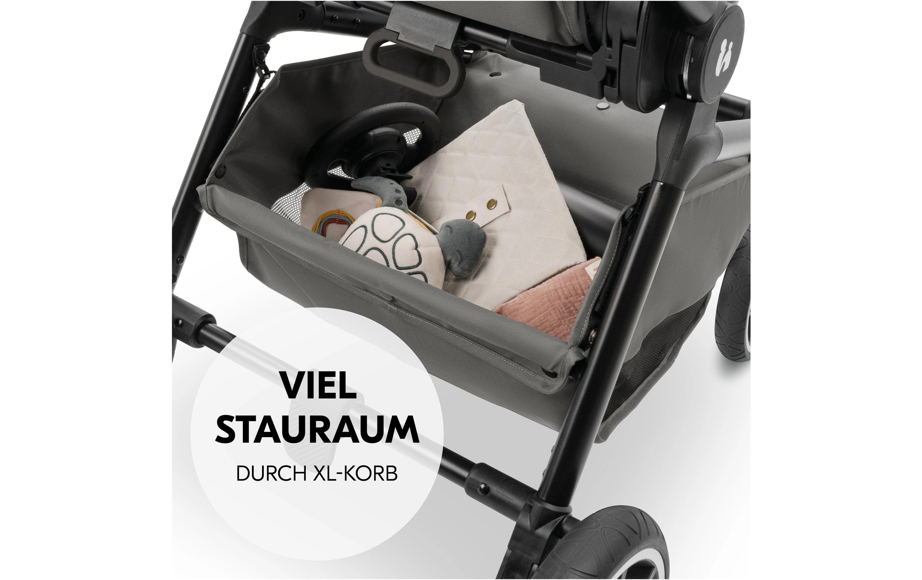 Kinderwagen Move N Care Set Dark Grey<br>Multifunktionales Kinderwagen-Set