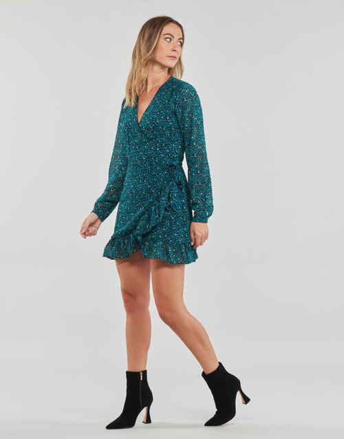 Only - ONLKACEY FR L/S WRAP DRESS PTM - Vert