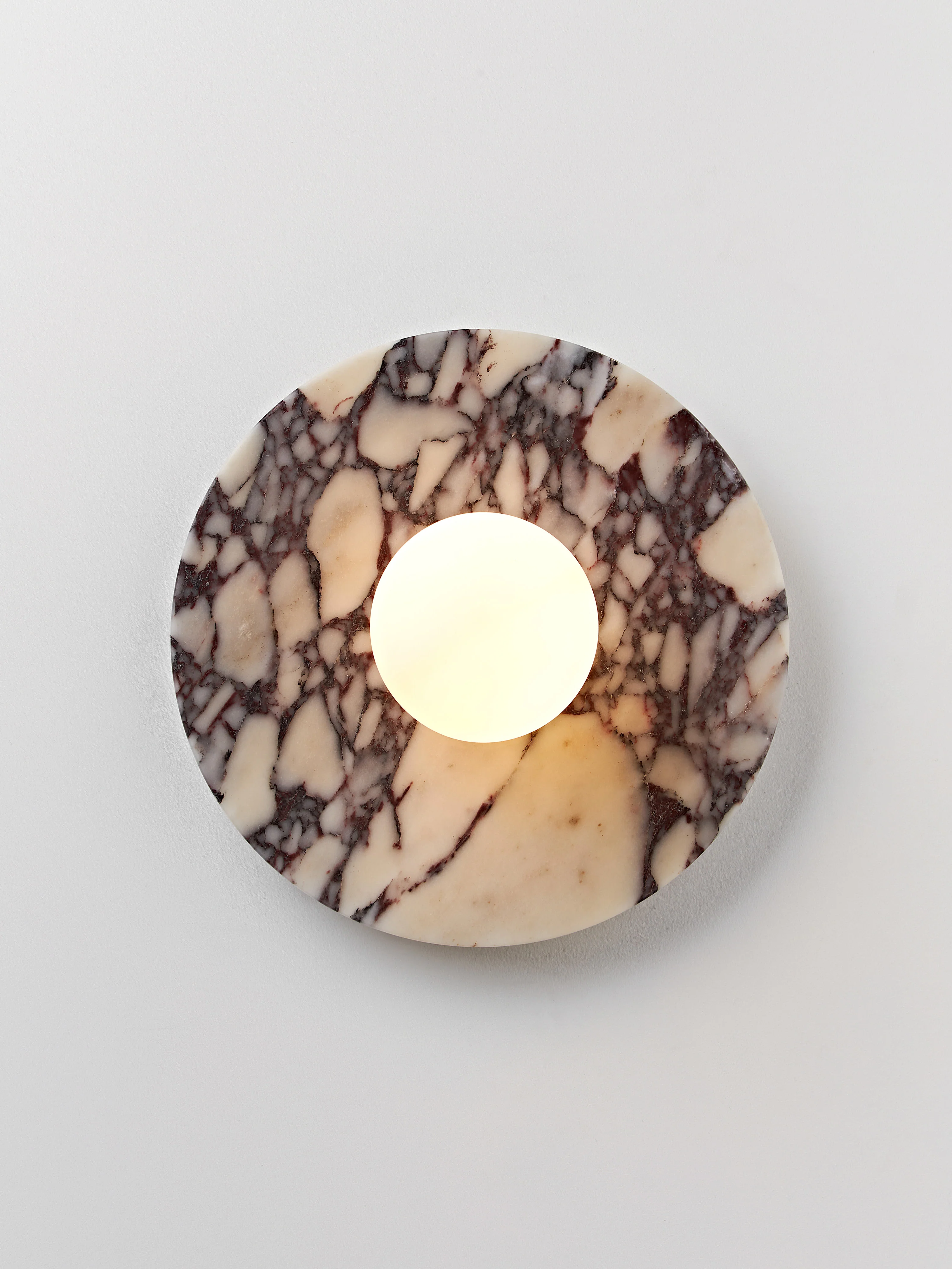 Wand- en plafondlamp Cehlani van Calacatta Viola marmer