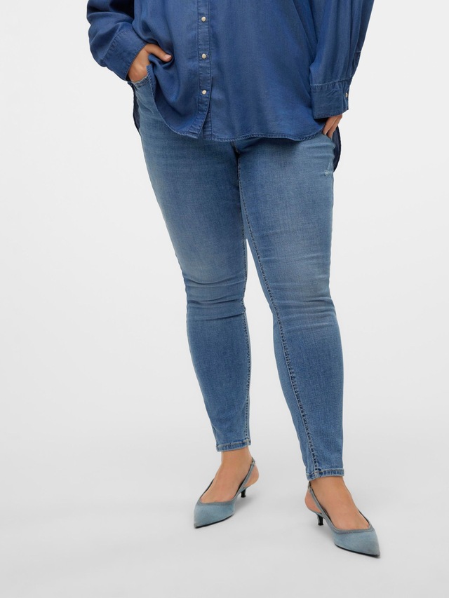 Vero Moda Curve Skinny-fit-Jeans »VMCFLASH MR SKINNY JEANS LI347 GA CUR«