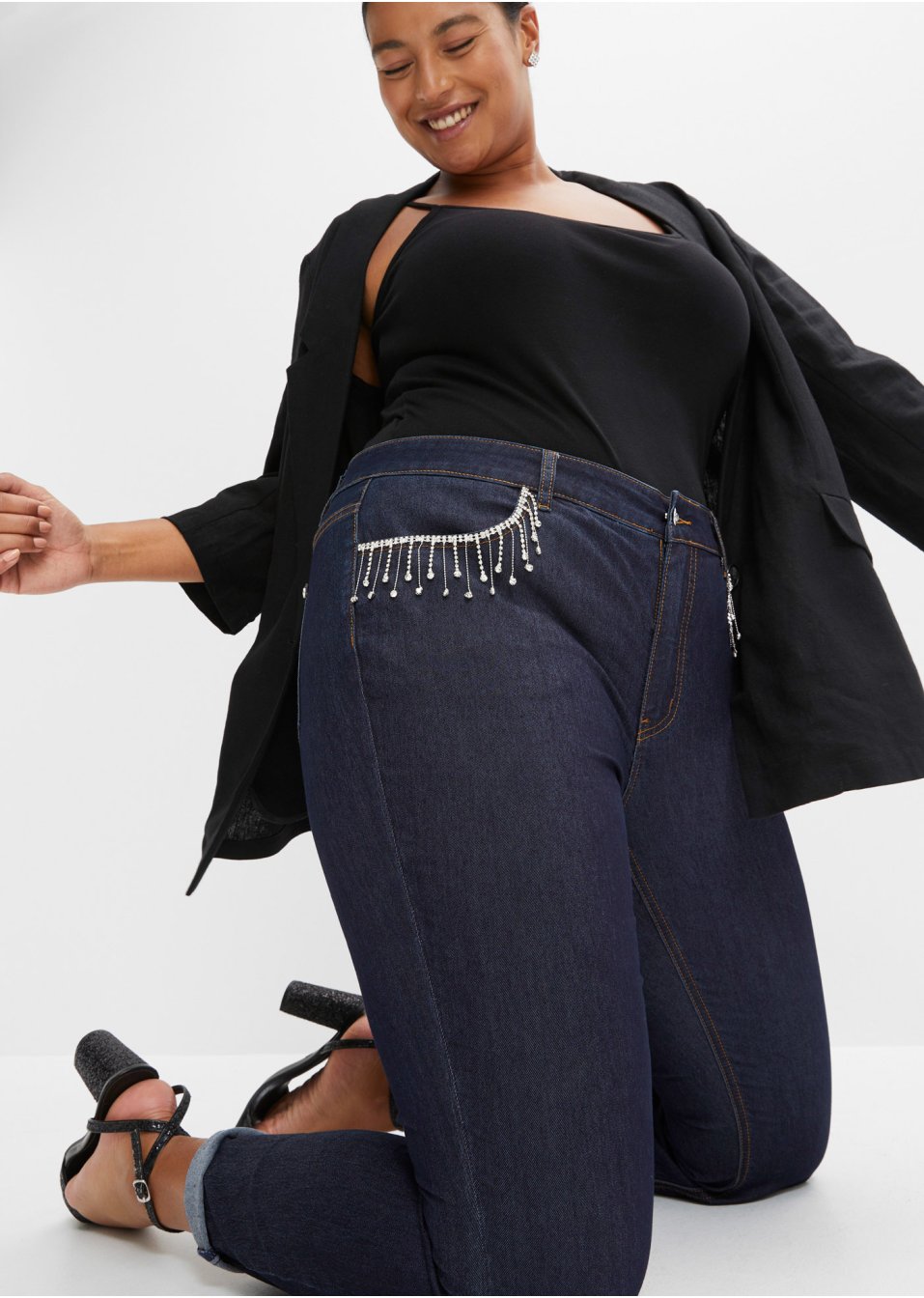 Jean Skinny avec strass