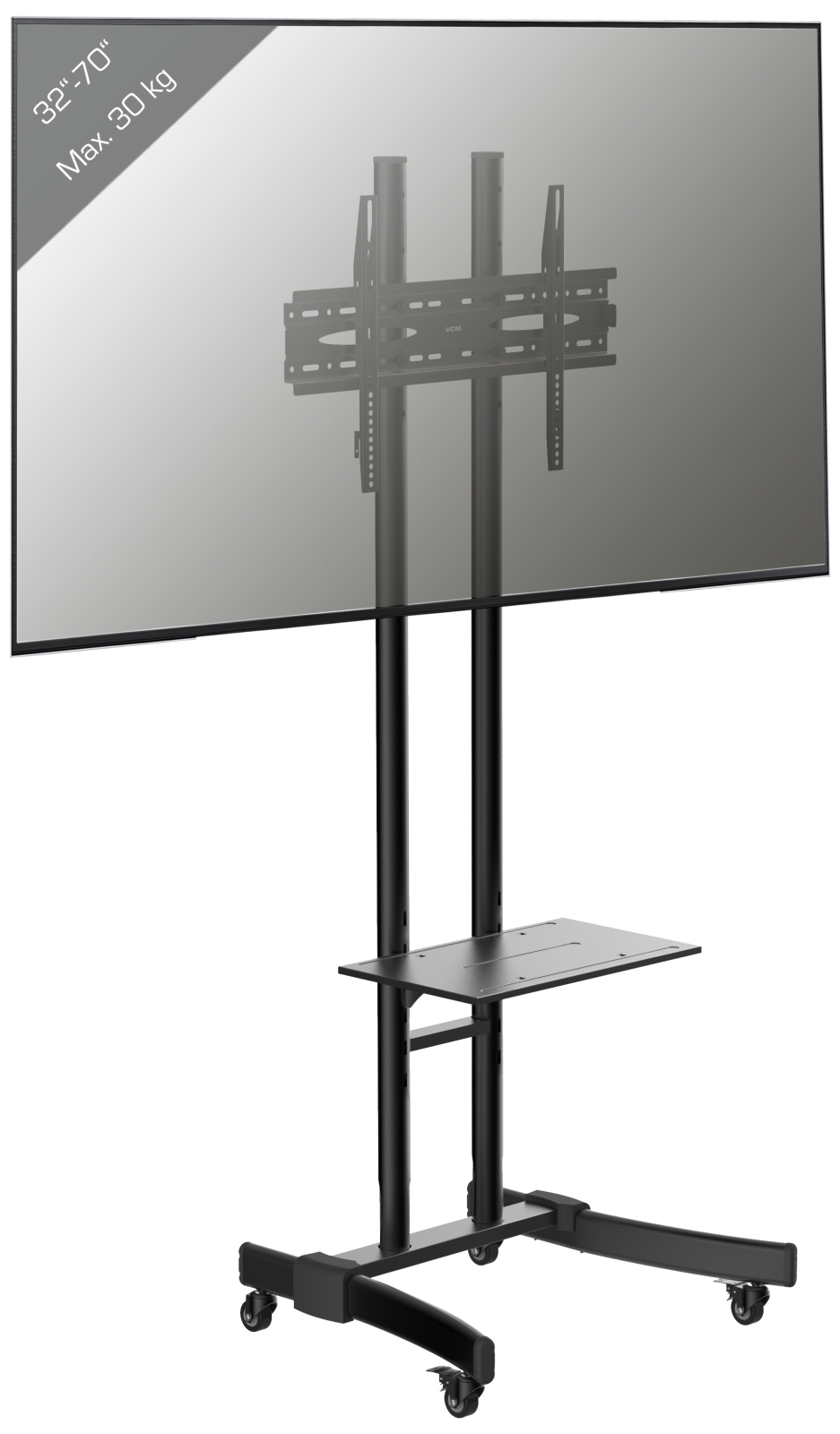 TV-Standfuß B-MS190 - schwarz - höhenverstellbar
