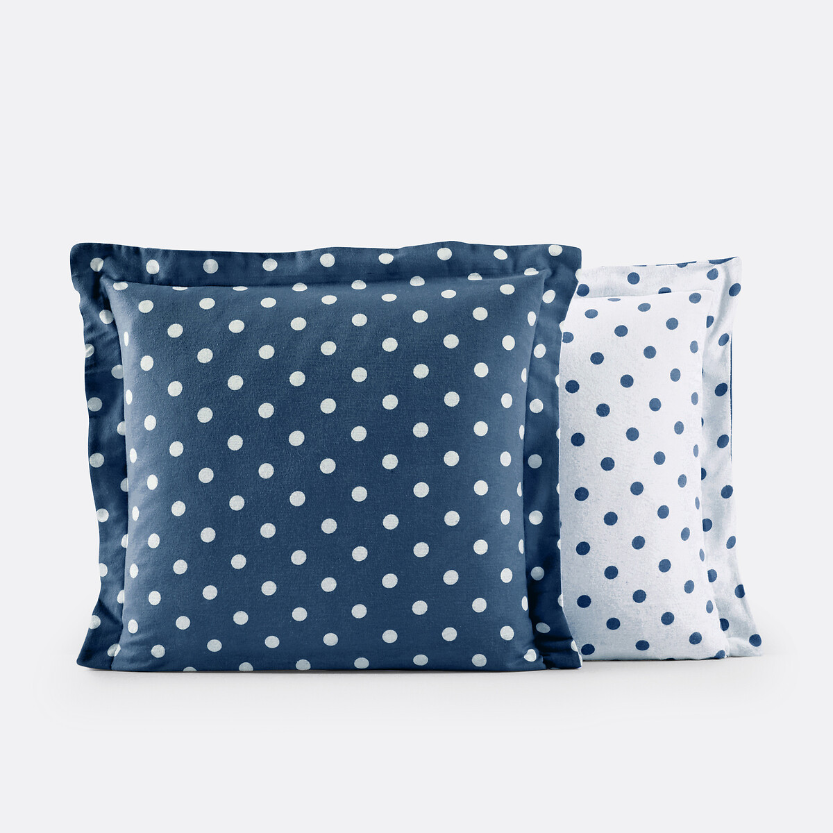 LA REDOUTE INTERIEURS<br>Fronha de flanela com estampa de bolinhas, Clarisse