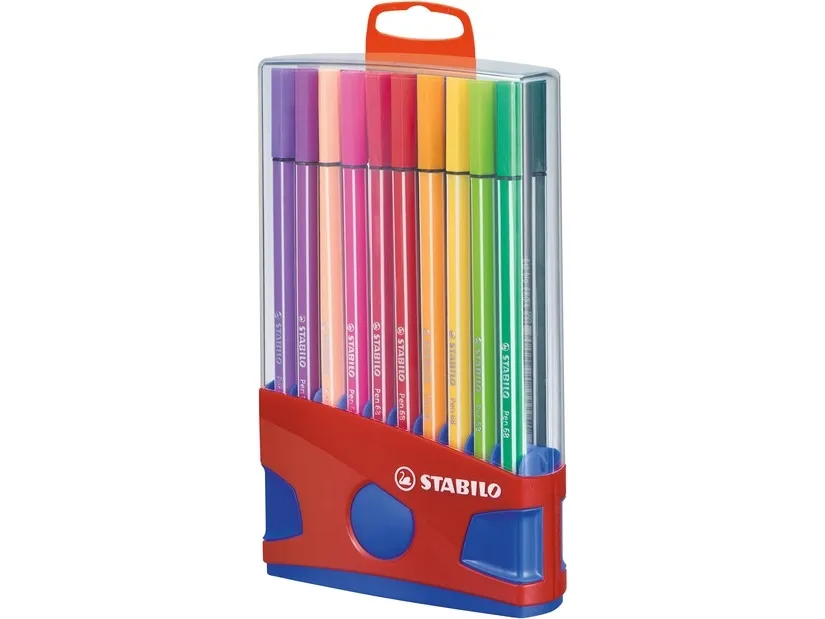 Stabilo ColorParade Pen 68 - med 20 stk. ass. farver