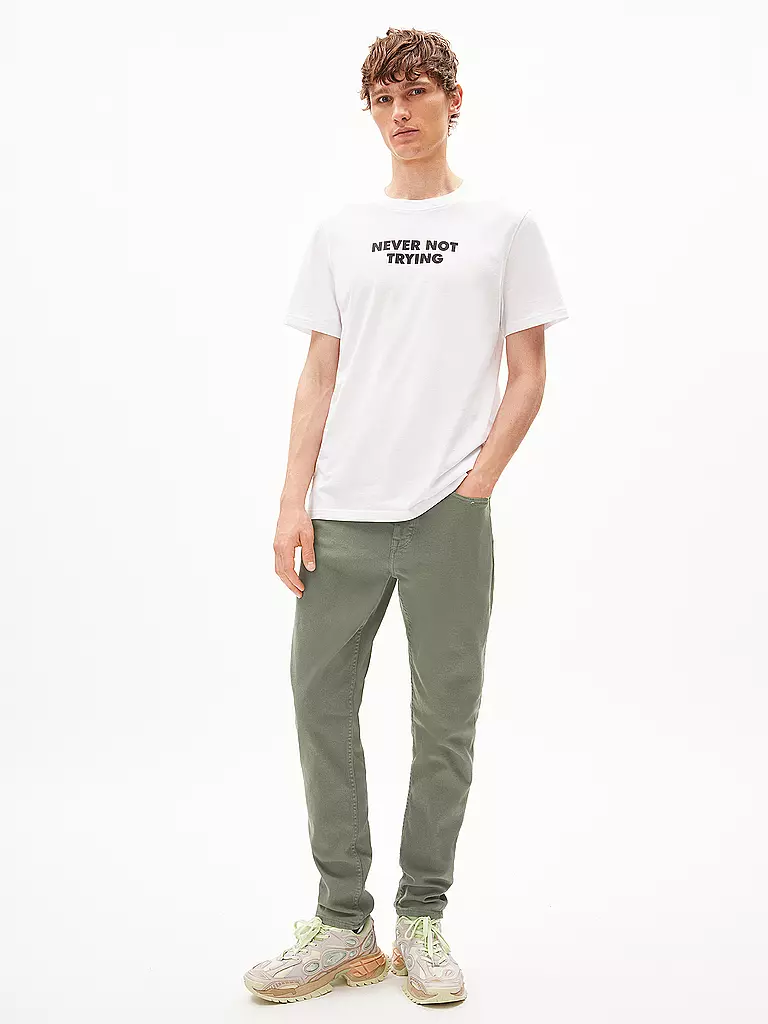 ARMEDANGELS T-Shirt ENEAAS QUOTE weiss