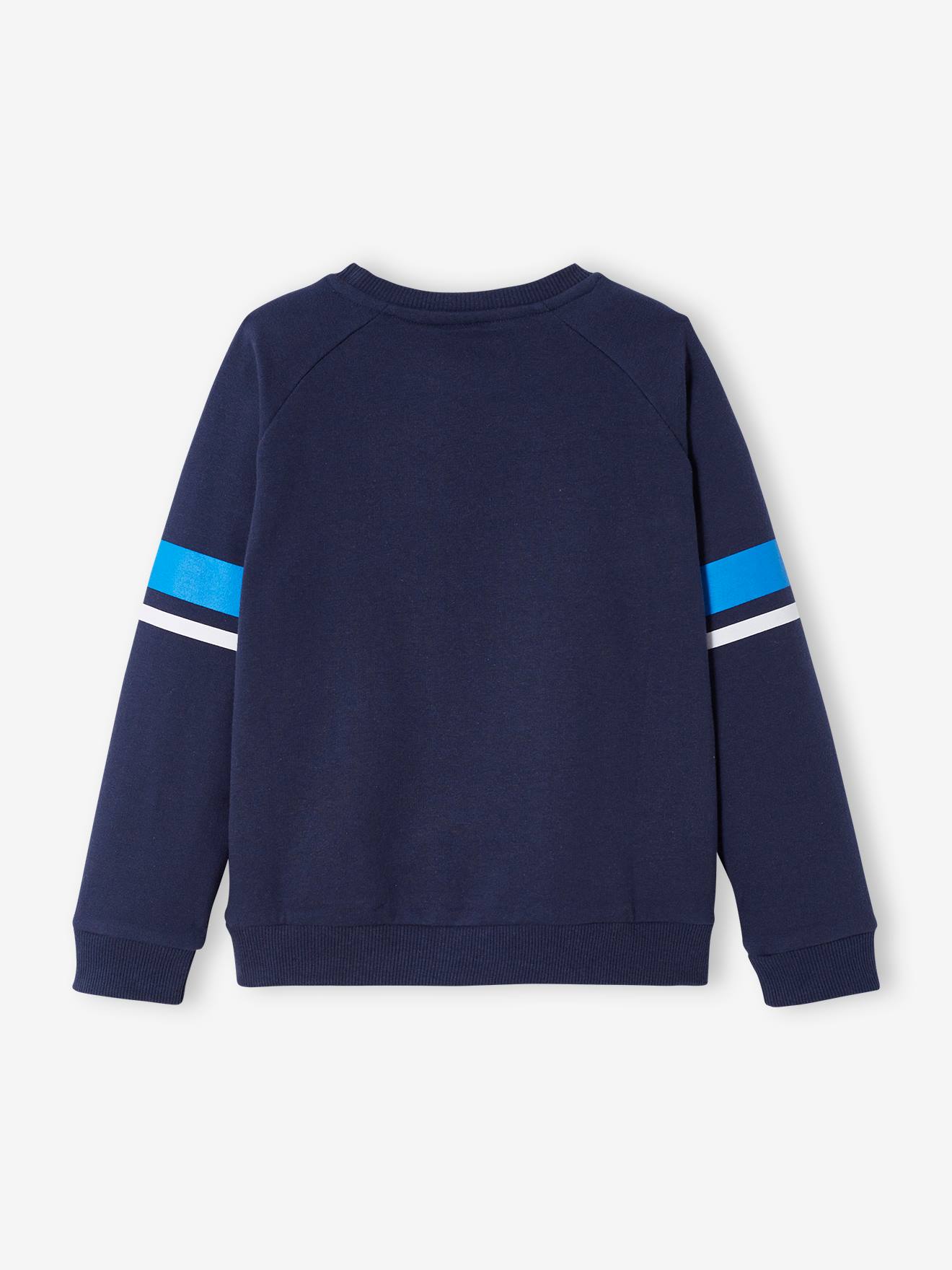 Moletom Sonic®, azul médio, liso com estampas