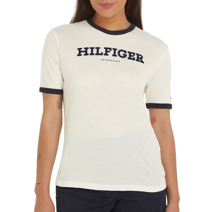 Tommy Hilfiger Monotype Flock Shirt Dames