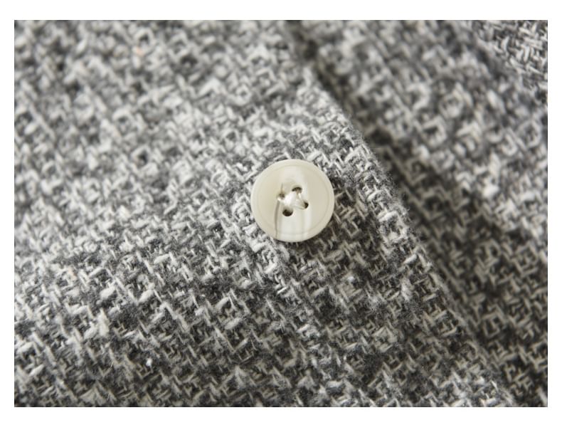 Nataro - Tweed overhemd met lange mouwen en knoopjes