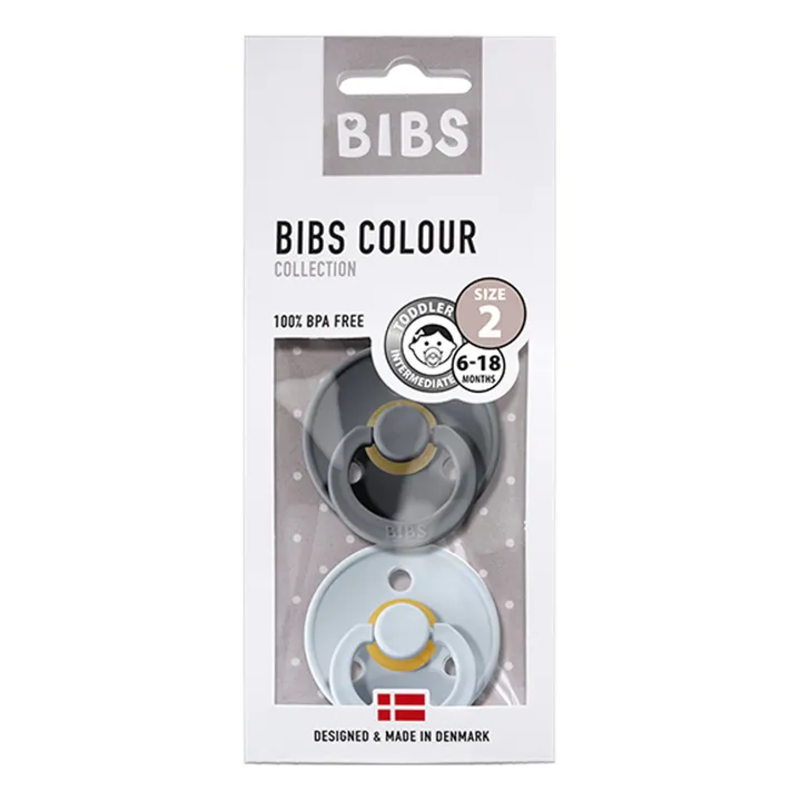 Bibs Tétines en caoutchouc naturel - Set de 2