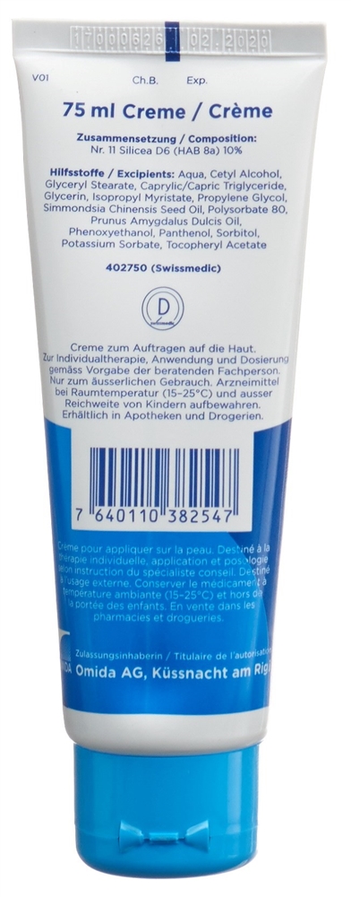 Omida Nr11 Silicea Creme 6 D Tb 75 ml