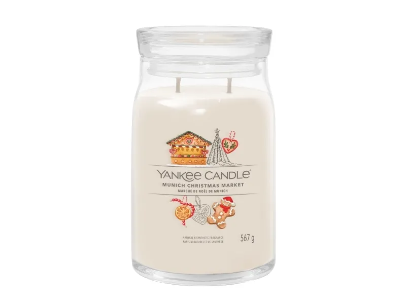 Yankee Candle Munich Christmas Market, Cylinder, Elfenben, 90 t, 1 stk