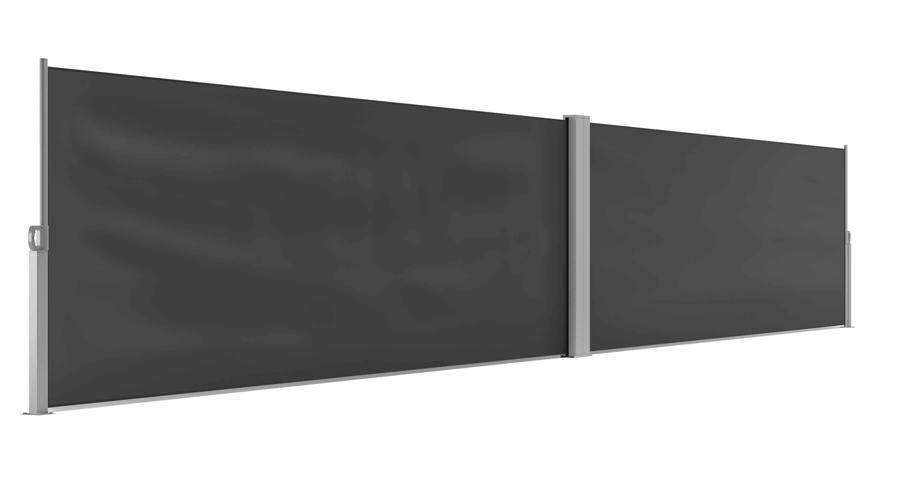 Doppelseitenmarkise VIA 120 x 800 cm anthrazit