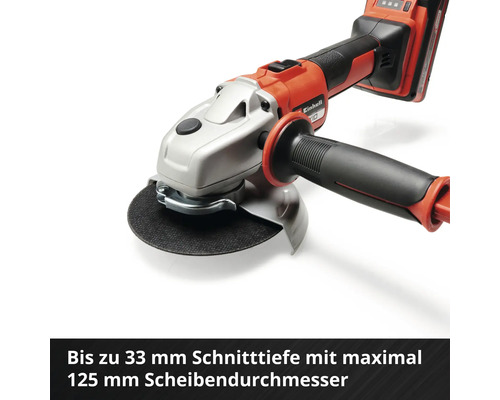 Einhell Power X-Change AXXIO 18/125 accu haakse slijper, zonder accu en lader