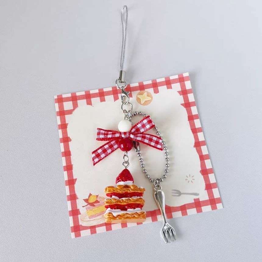 Rosesand - Cakehanger telefoonbedel / tasbedel / sleutelhanger