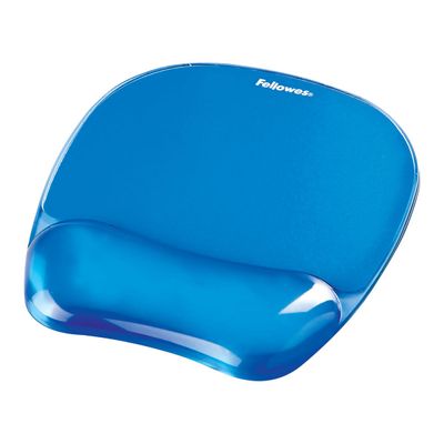 Fellowes - Tapis de souris avec repose-poignet Crystals Gel bleu