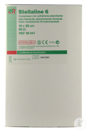 Lohmann & Rauscher Stellaline 6 Compresse Stérile 10x20cm 50 Pièces (36041)