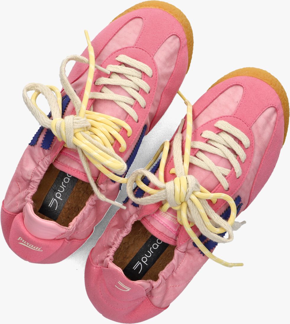 roze puraai lage sneakers panther