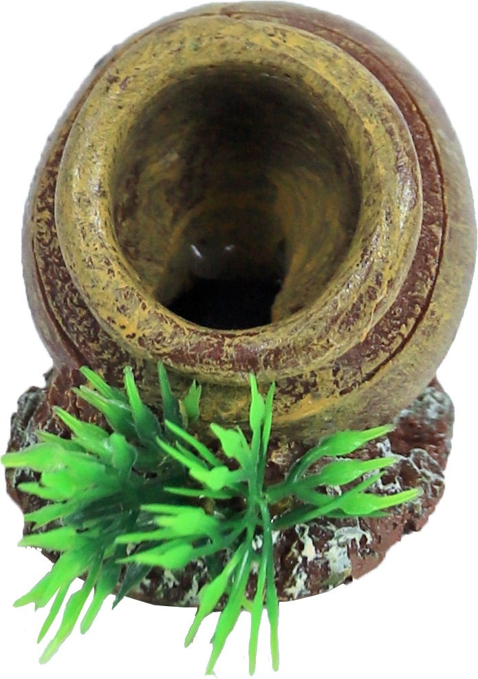 Boon Aqua deco aquarium decoratie bubbel ornament pot bruin 10 x 8 x 6 cm