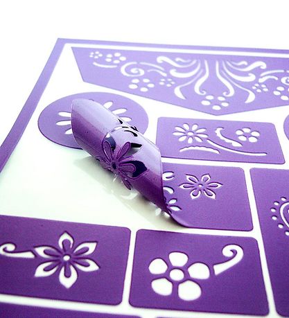 Grim Tout Schablone für Kinderschminke - Blumen