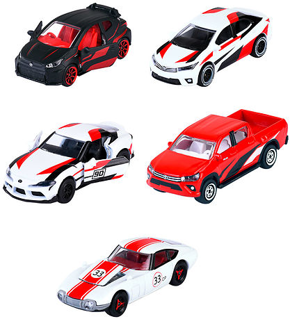 Majorette Autos - 5er-Pack - Toyota Racing