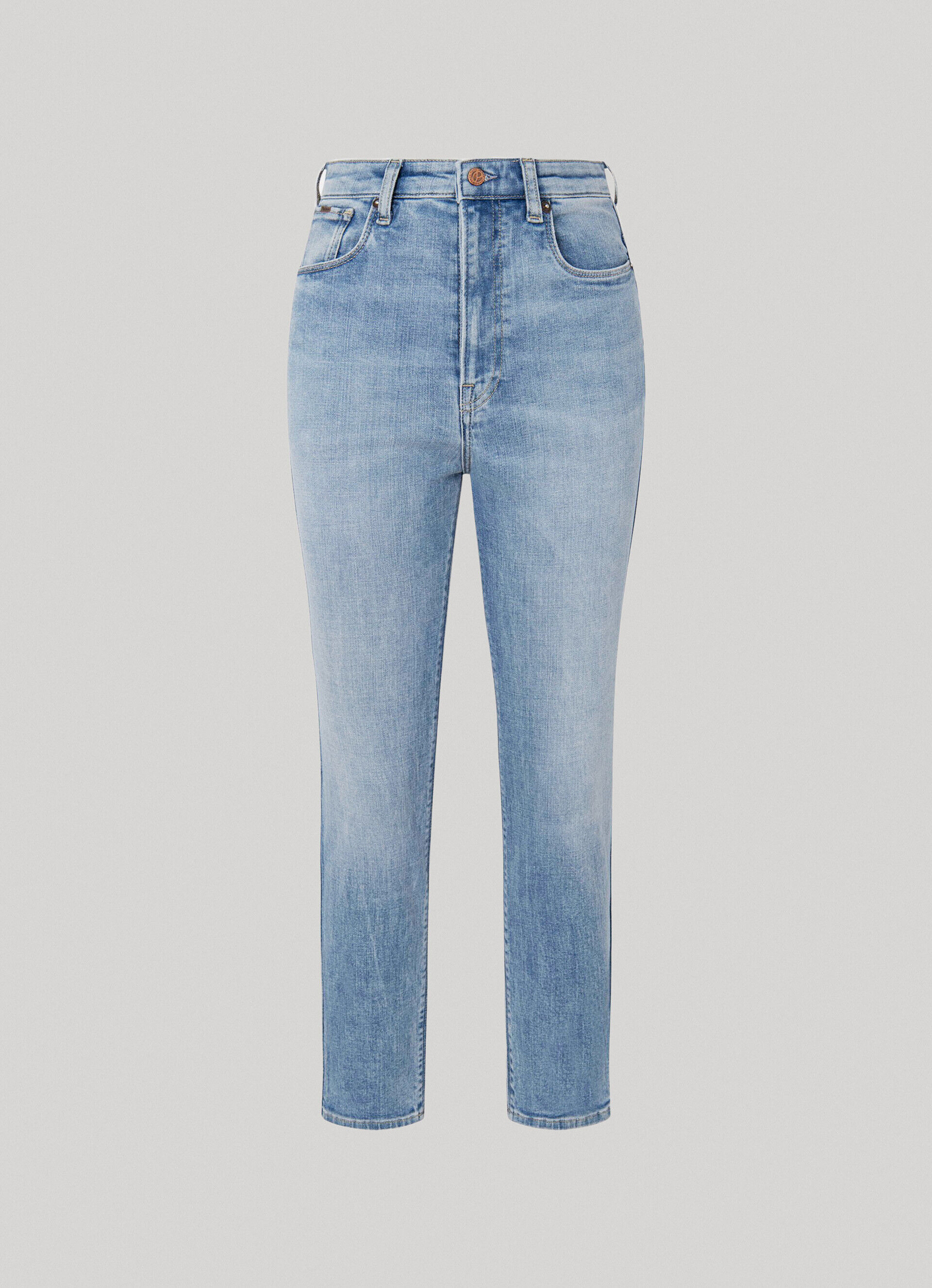 Calça jeans Betty Fit Slim de cintura alta - jeans