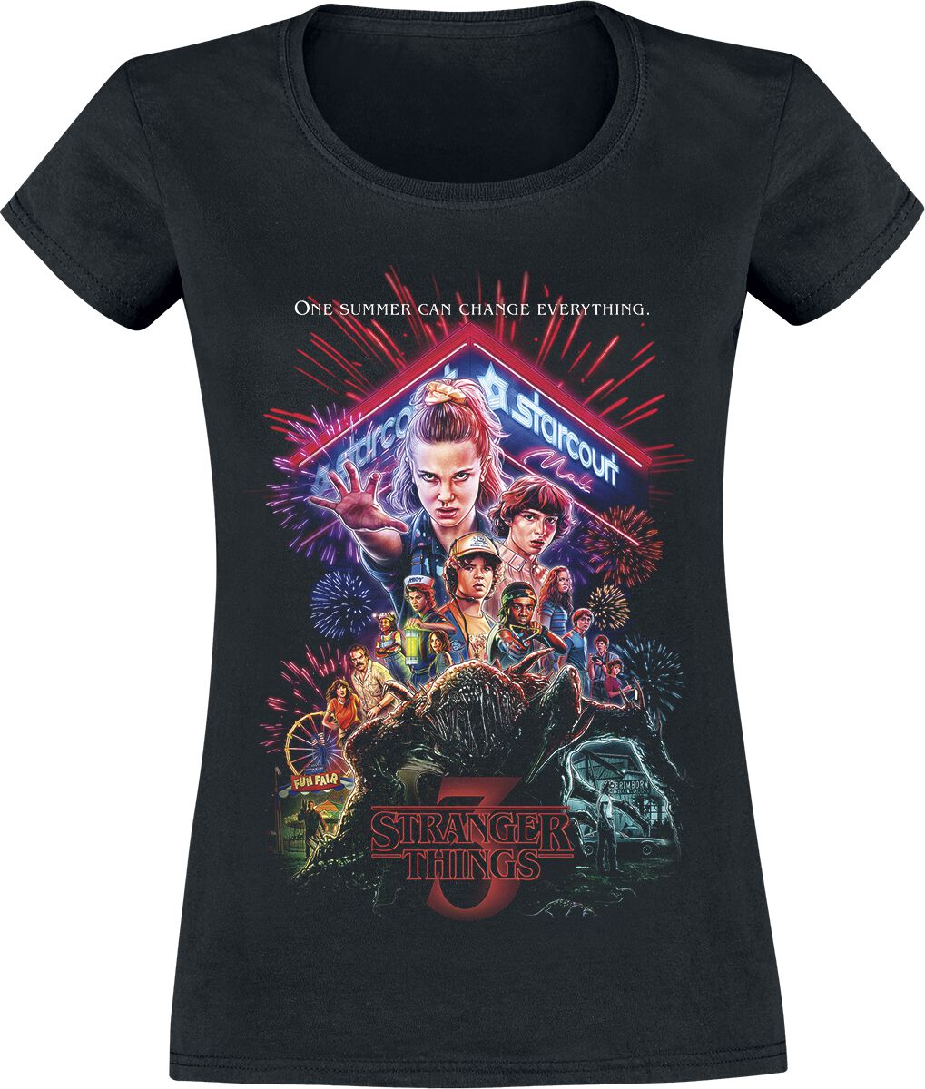 Affiche Saison 3 | Stranger Things T-Shirt Manches courtes